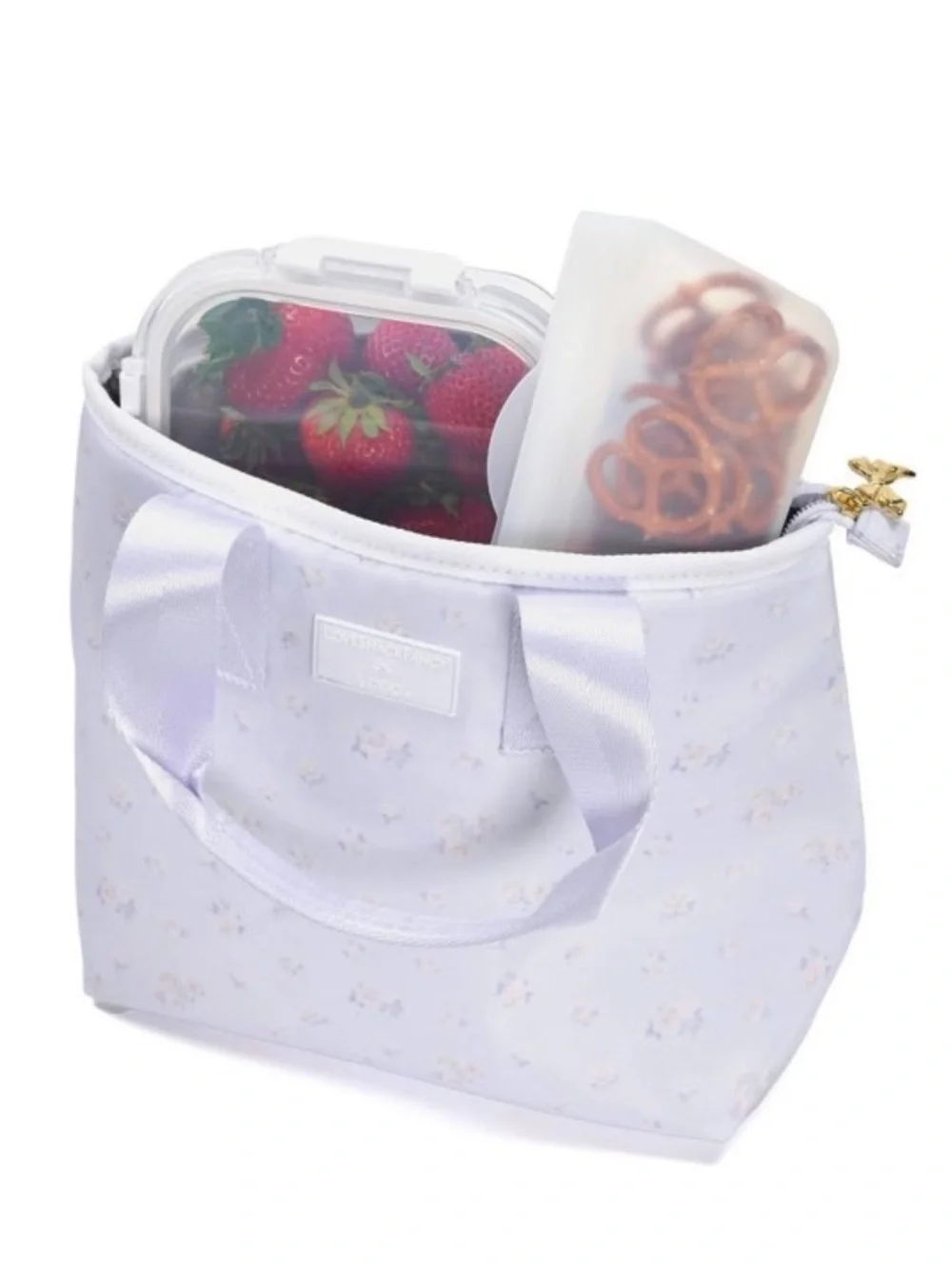 NWT LoveShackFancy x Target Yoobi Everblooming Rosettes Ditsy Lunch Tote Bag